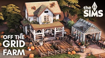 Sustainable living: Sims 4 Off-Grid farm! No CC