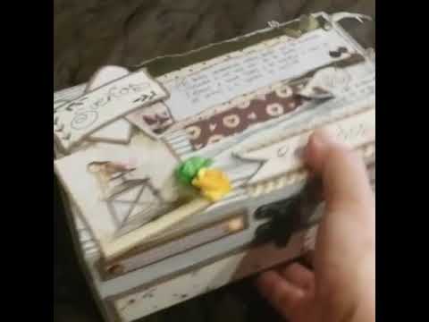 Caja decorada con papeles de la colección