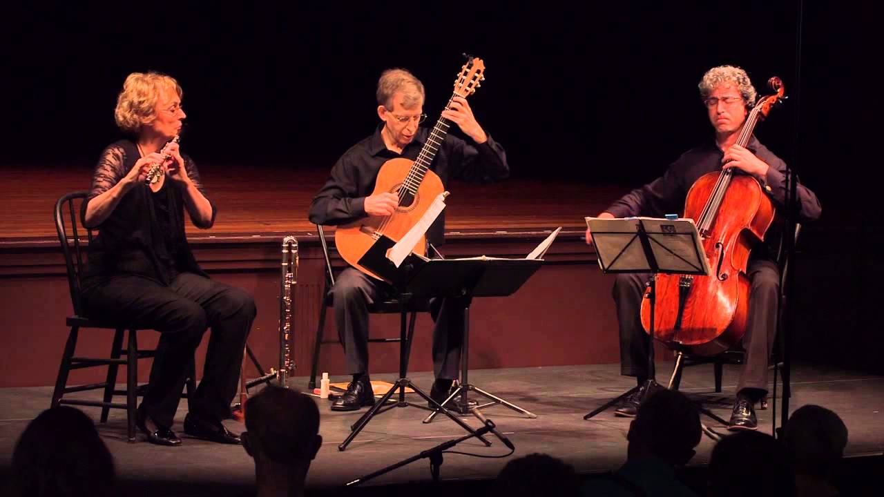 Nathan Kolosko:  Hungarian Trio, Movement 2 - Round Dance / for flute, guitar and cello