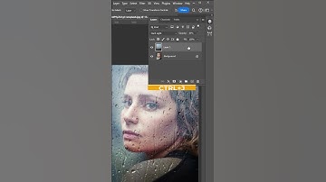 Realistic Wet Glass Effect in Photoshop #shorts #photoshop
