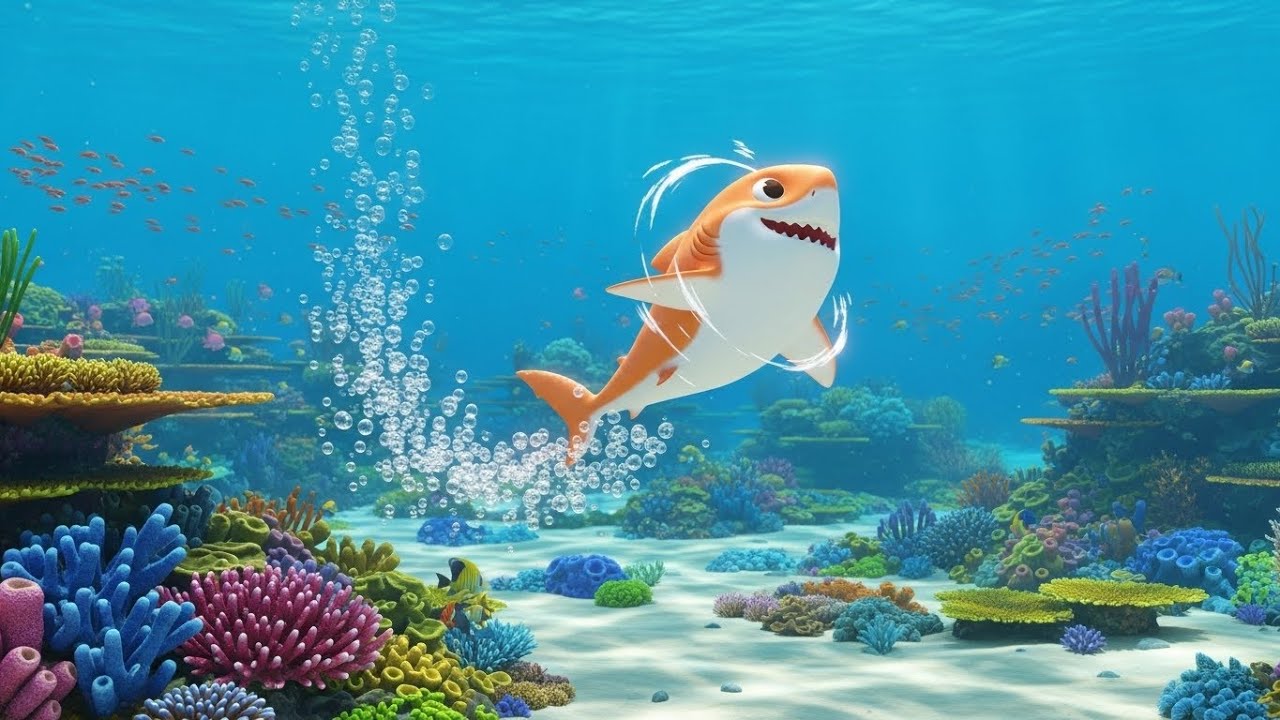 El Tiburón Bebé Perdió Su Aleta Brillante | Rimas Infantiles y Canciones para Niños