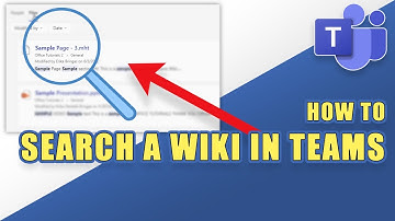 How to SEARCH a Wiki in TEAMS (work-around)