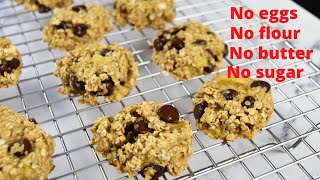 3-INGREDIENT BANANA OATMEAL BREAKFAST COOKIES#SHORTS