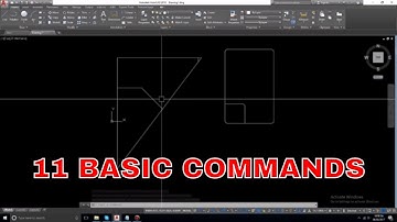 AUTOCAD 2018 TUTORIAL WITH 11 BASIC COMMAND