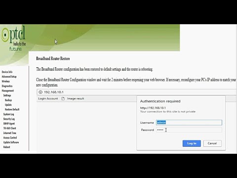 PTCL router default ip | PTCL router default login password | ptcl router default login | password