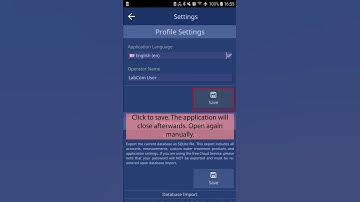 LabCom App Settings
