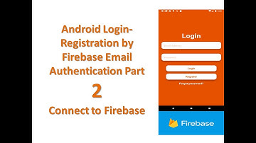Firebase Authentication User Login Registration With Emil and Password Part 2 | Connect to Firebase.