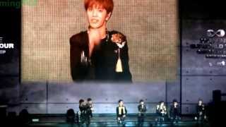131005 INFINITE OGS in Singapore - Infinite members speaking in English.