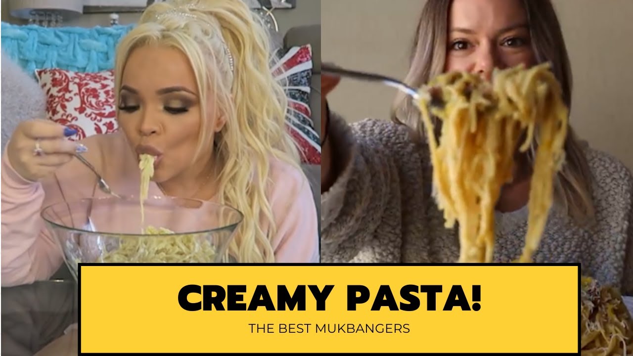 CREAMY PASTA MUKBANG COMPILATION