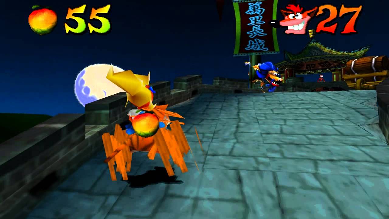 Crash Bandicoot: Warped 105% Walkthrough HD - Part 9: Midnight Run