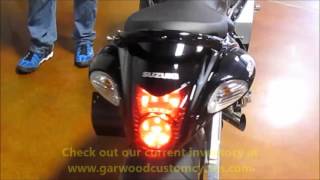 Grey Hayabusa with Voodoo exhaust