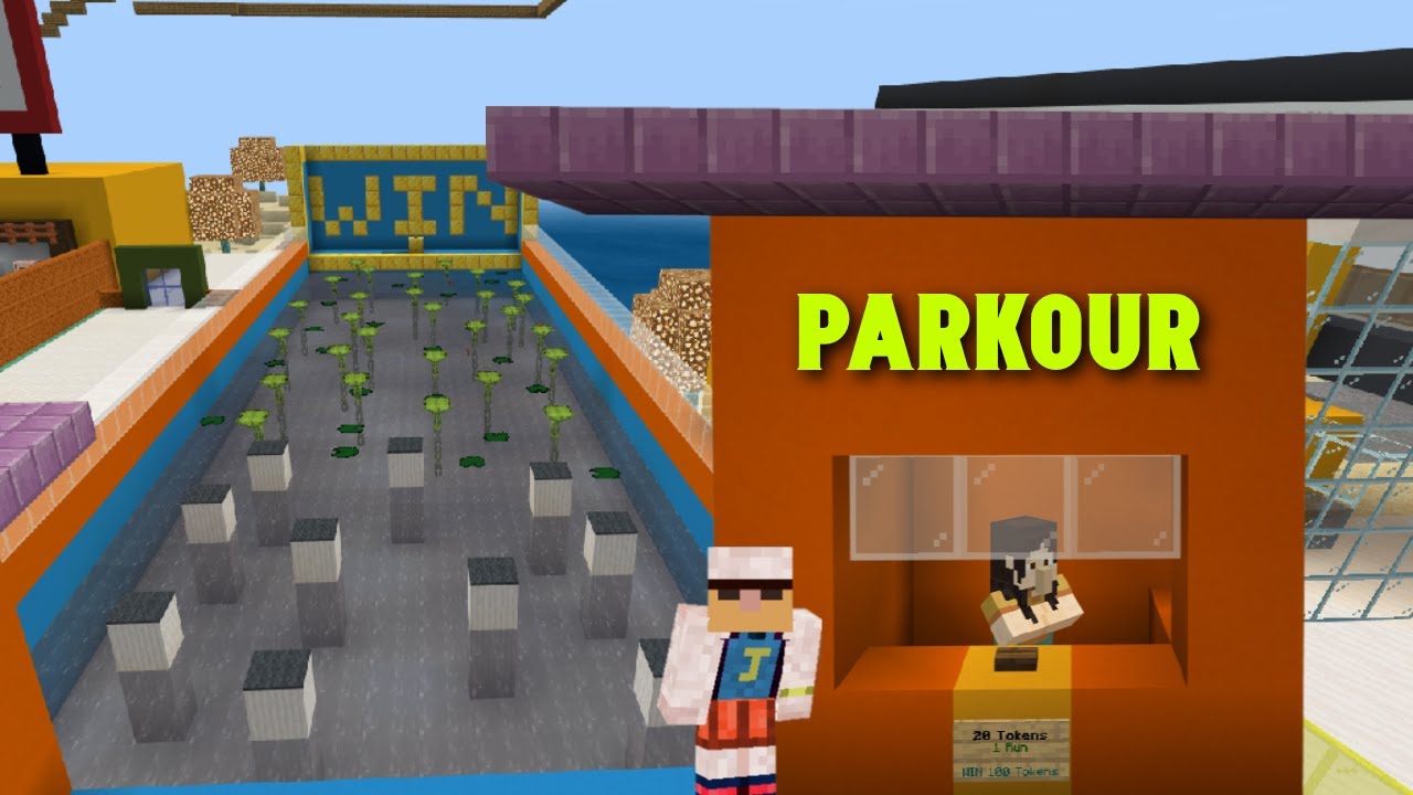 How to create a parkour course in Minecraft Bedrock Edition
