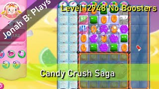 Candy Crush Saga Level 12948 No Boosters - YouTube