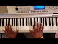 Traditional gospel worship  thank you lord i just want to thank you lord piano tutorial d major