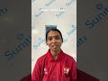 Pooja Vinod sanas from our factory