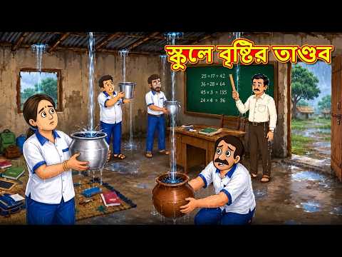 স্কুলে বৃষ্টির তাণ্ডব | New Bengali Golpo | Bengali Stories | Golpo Bengali | Story Bengali
