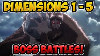 How to Beat Each Dimensions Boss Battle | Anime Fighting Simulator