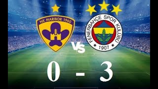 Maribor 0-3 Fenerbahçe | UEFA Konferans Ligi 3.Eleme Turu Rövanş Maçı (17 Ağustos 2023)