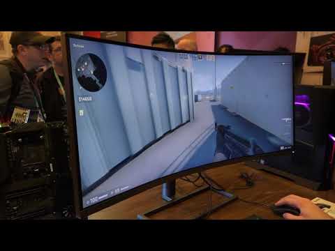 CES 2020 - MSI Optix MAG342CQR Curved Gaming Monitor