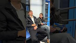 She caught him mid-prank with her cookies #subway #prank #couple