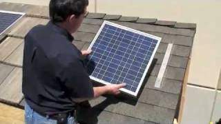 DIY SOLAR PANEL INSTALL SHINGLE ROOF FREE POWER HIGH POWERED SOLAR SYSTEM