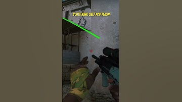 B SITE KING SELF POP FLASH ON DUST 2 #shorts #csgo