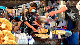 Breakfast in Kabul Afghanistan | Delicious paratha and eggs with coffee |healthy sher chai