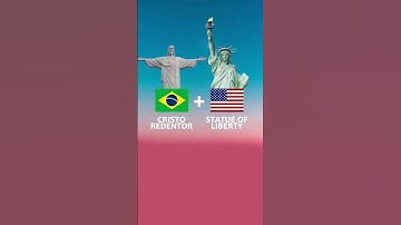 Cristo Redentor 🇧🇷 + 🇺🇸 Statue of Liberty =?   #photoshop #art #usa #brasil