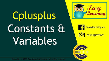 C++ Constants, Variables, Data types, Keywords | Video Tutorial Part 1 | Easy Learning IT Classroom