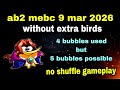 Angry Birds 2 Mighty Eagle Bootcamp Mebc 9 March 2026 Without Extra Multiples Bubbles Gameplay