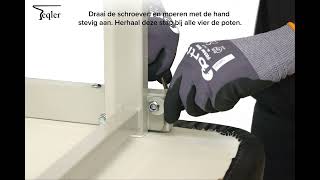 Montagevideo Teqler Onderzoekstafel zonder verstelbare rugleuning (T146550-T146551)
