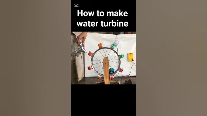 how to make water turbine | homemade generator #waterturbine #shorts #freeenergy