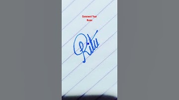 Ritu, Name Handwriting with Blue jel pen, By Digital Fonts Handwriting 2.0!!