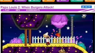 Papa Louie 2: When Burgers Attack! First Boss(Sarge) And Rescuing Yippy 