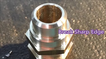 How I make this brass part in my cnc lathe Drill, turn, groove, bore, tap and part off operations