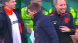 RYAN KENT GOAL &amp; CELEBRATION CETLIC V RANGERS OLD FIRM DERBY CELTIC PARK GLASGOW