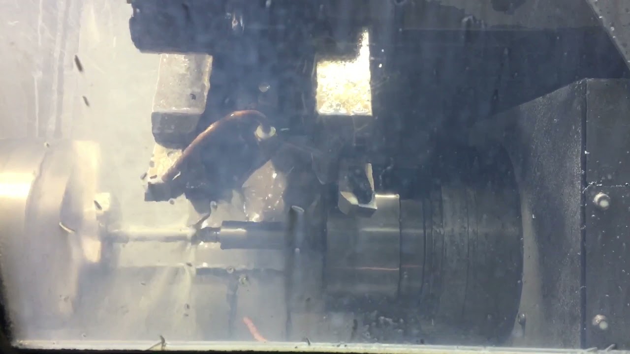 CNC turning using sub spindle for a tailstock