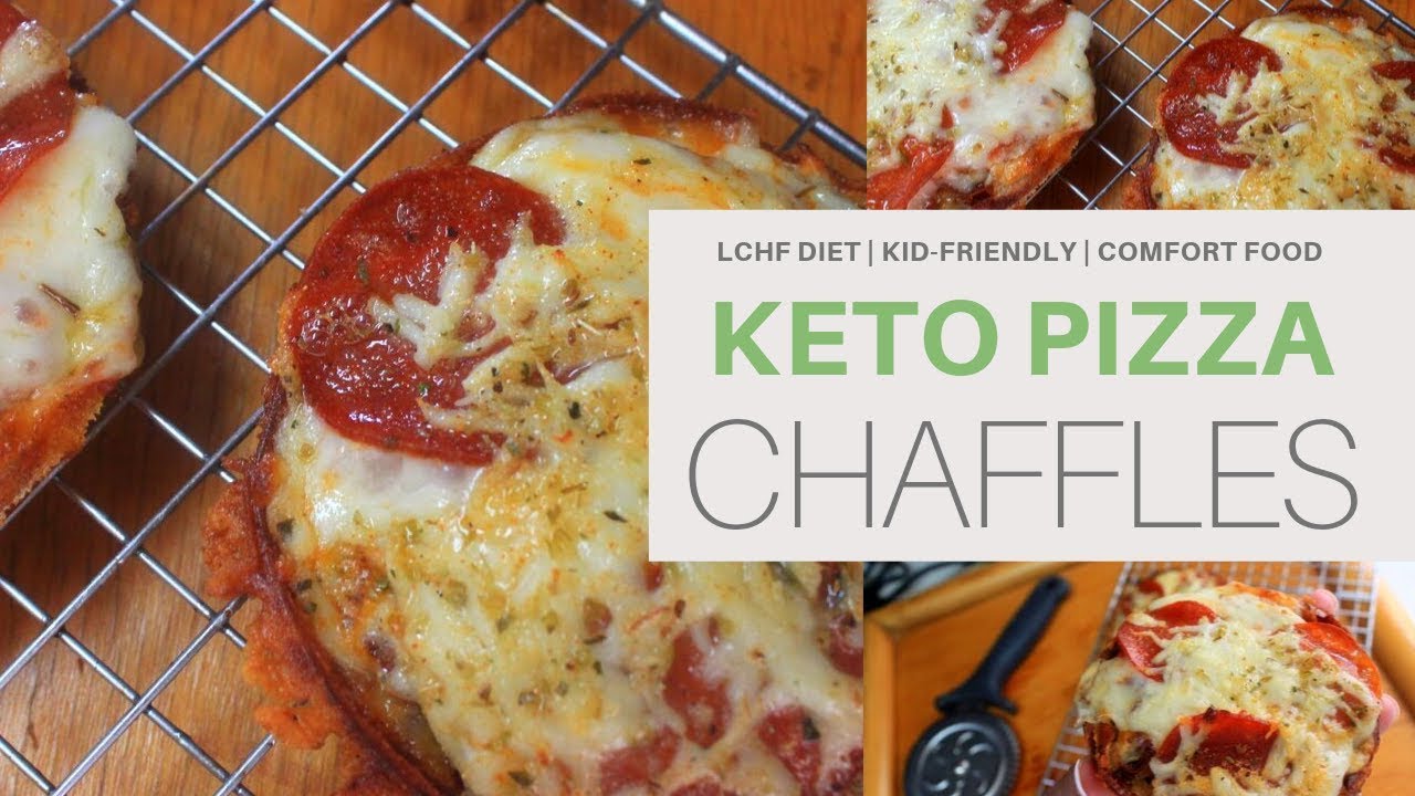 PIZZA CHAFFLE | #KETO | #LCHF | #KIDAPPROVED | #CHAFFLES | #PIZZA - YouTube