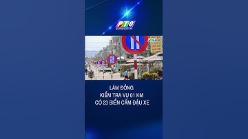 Lâm Đồng kiểm tra vụ 01 km có 23 biển cấm đậu xe | PTQ