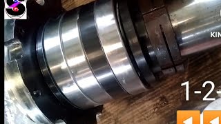 #cnc lathe machine spindle bearing replacement #spindle bearing problem