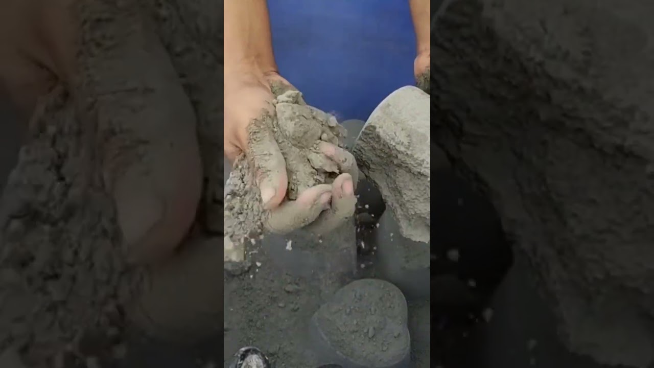 pure cement crumbling