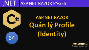 CS64 - (ASP.NET Razor  15)  Tùy biến các trang quản lý tài khoản cá nhân trong Identity -  ASP.NET