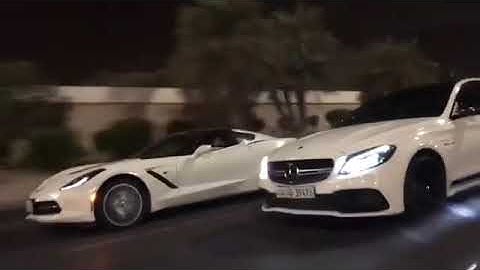 Corvette C6 vs C63s amg 2018 - Drag race