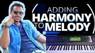 Haw can Harmony Chords to Melody - Amharic Keyboard tutorial