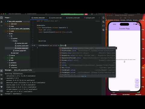 Flutter bloc with