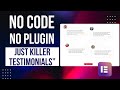 How to Design Testimonial Sections in Elementor (No Coding!)