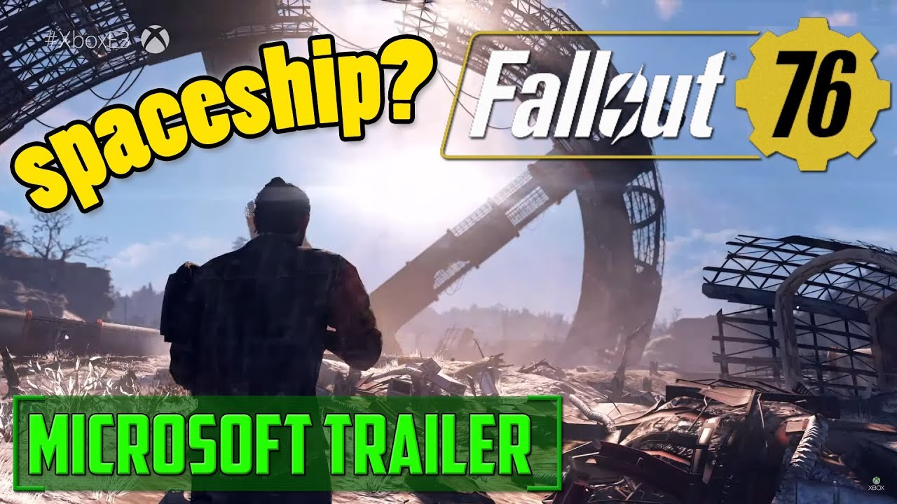 FALLOUT 76 MICROSOFT TRAILER BREAKDOWN!  BIGGER THEN SKYRIM!!