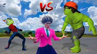 NickHulk vs Giant Zombie | Scary Teacher 3D Nick and Tani, Hello Neighbor & Francis In Real Life screenshot 3