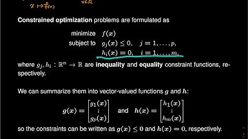 Lecture 17 - Constrained optimization (Part A)