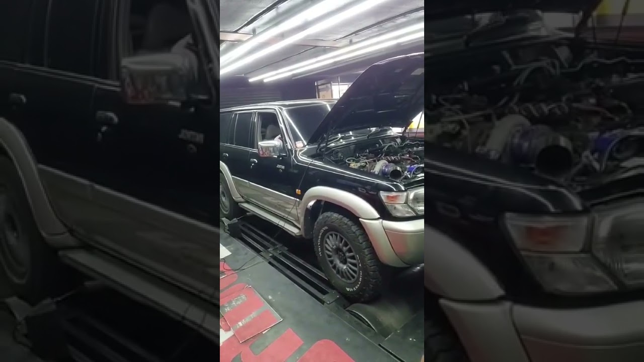 K&N Auto Hub's TB45 Nissan Patrol on the dyno getting our custom ECU tune